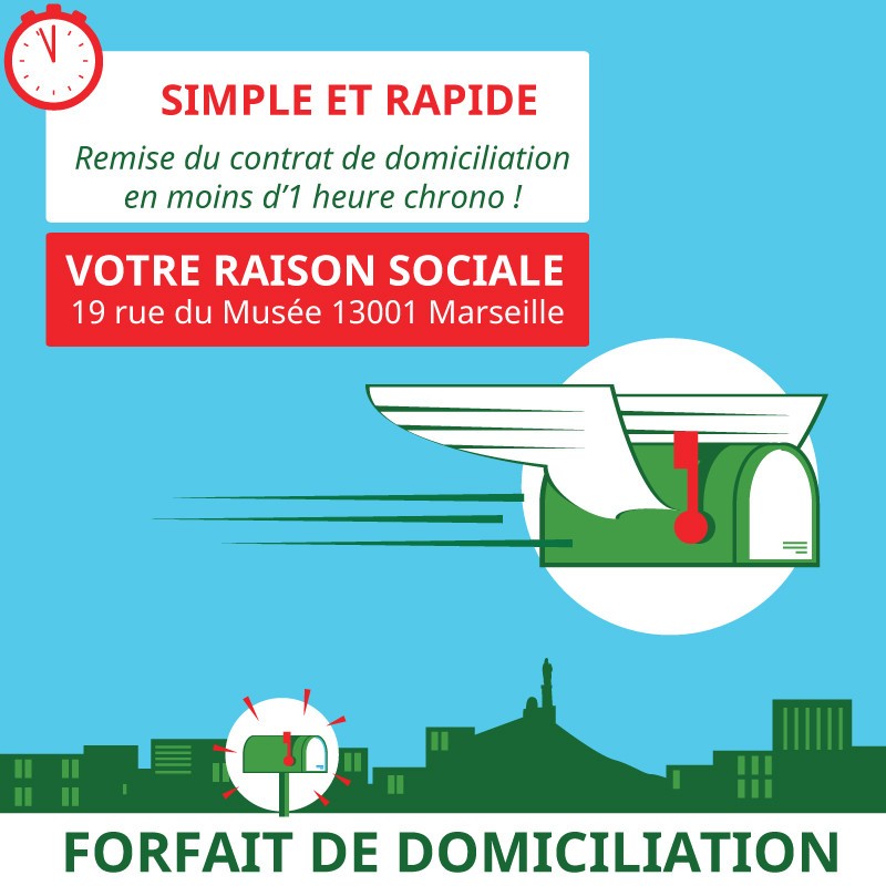 3 mois de Domiciliation Marseille 1er - Domiciliation Marseille 1er - Domiciliation d'entreprise