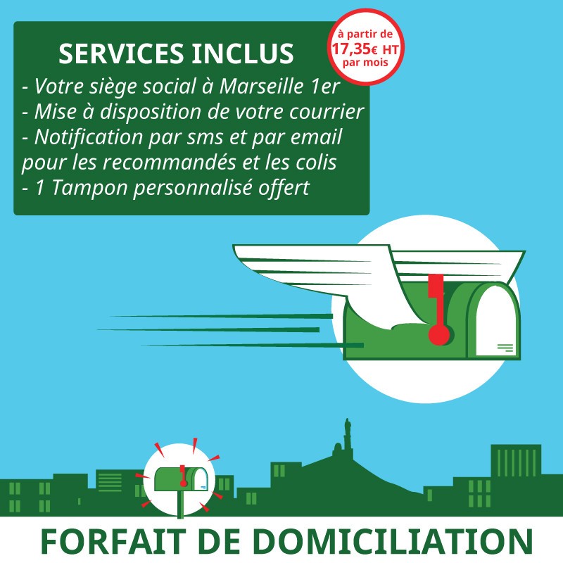 3 mois de Domiciliation Marseille 1er - Domiciliation Marseille 1er - Domiciliation d'entreprise