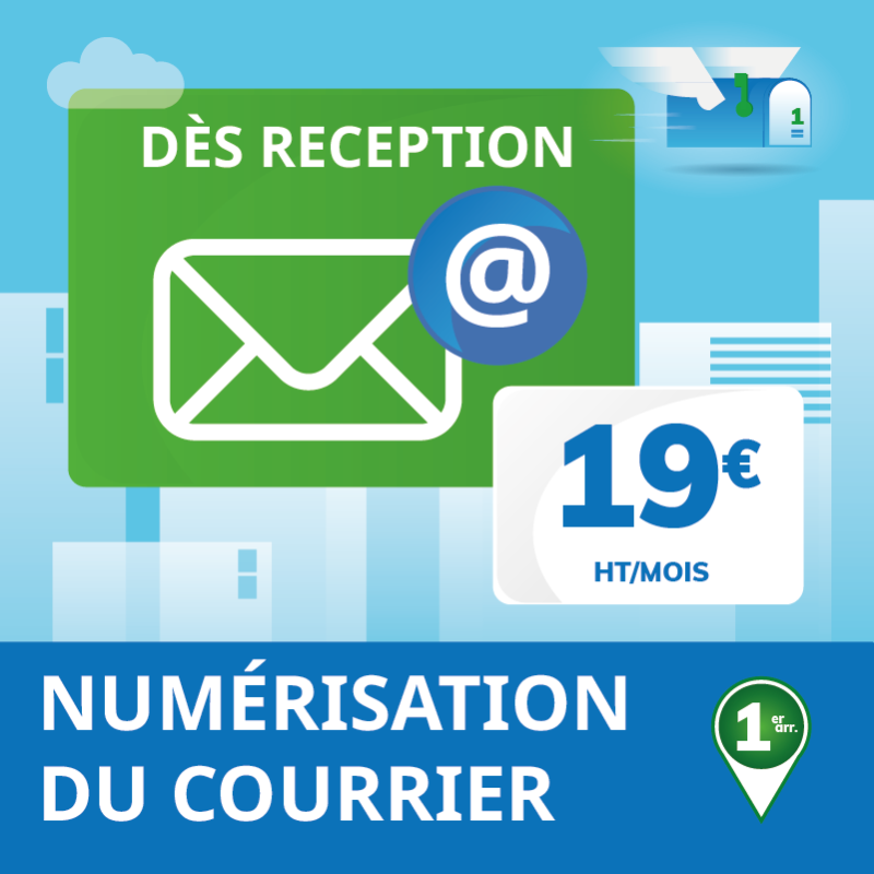 Numérisation du courrier dès réception - Domiciliation Marseille 1er - Domiciliation d'entreprise