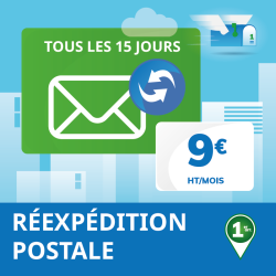 Réexpédition postale des courriers tous les 15 jours - Domiciliation Marseille 1er