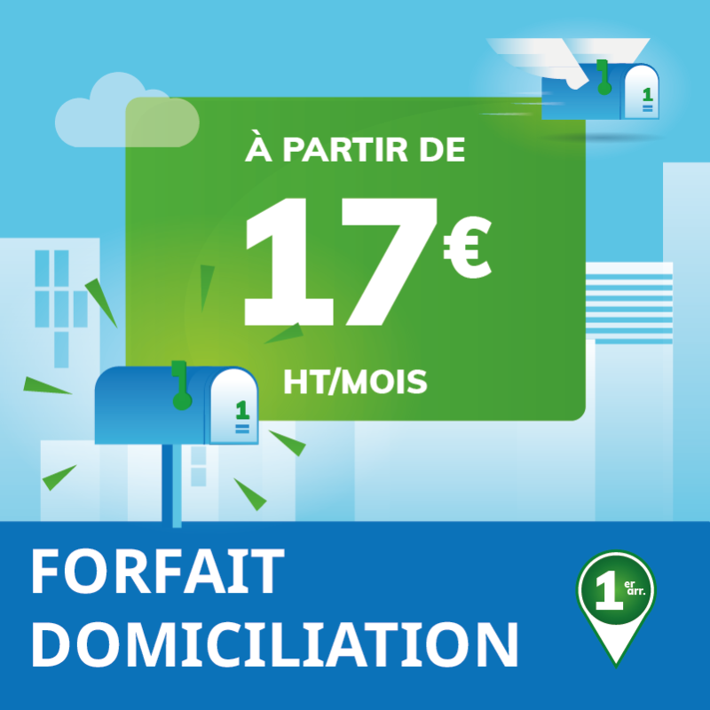 Domiciliation d'entreprise à Marseille 1er (1 an) - Domiciliation Marseille 1er - Noailles