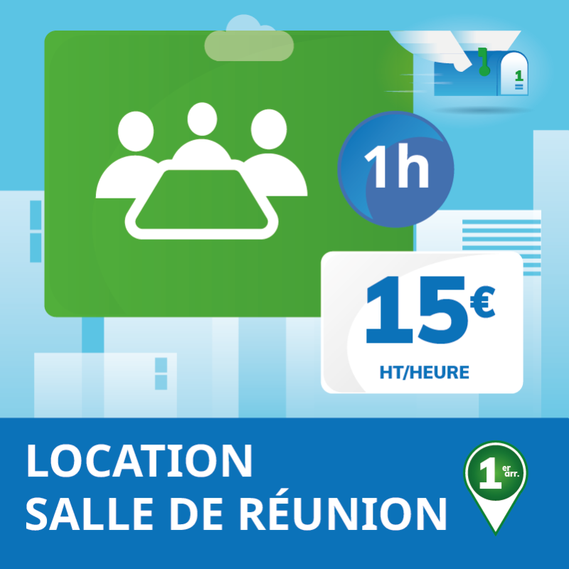 Location de notre salle de réunion (à l'heure) - Domiciliation Marseille 1er - Noailles